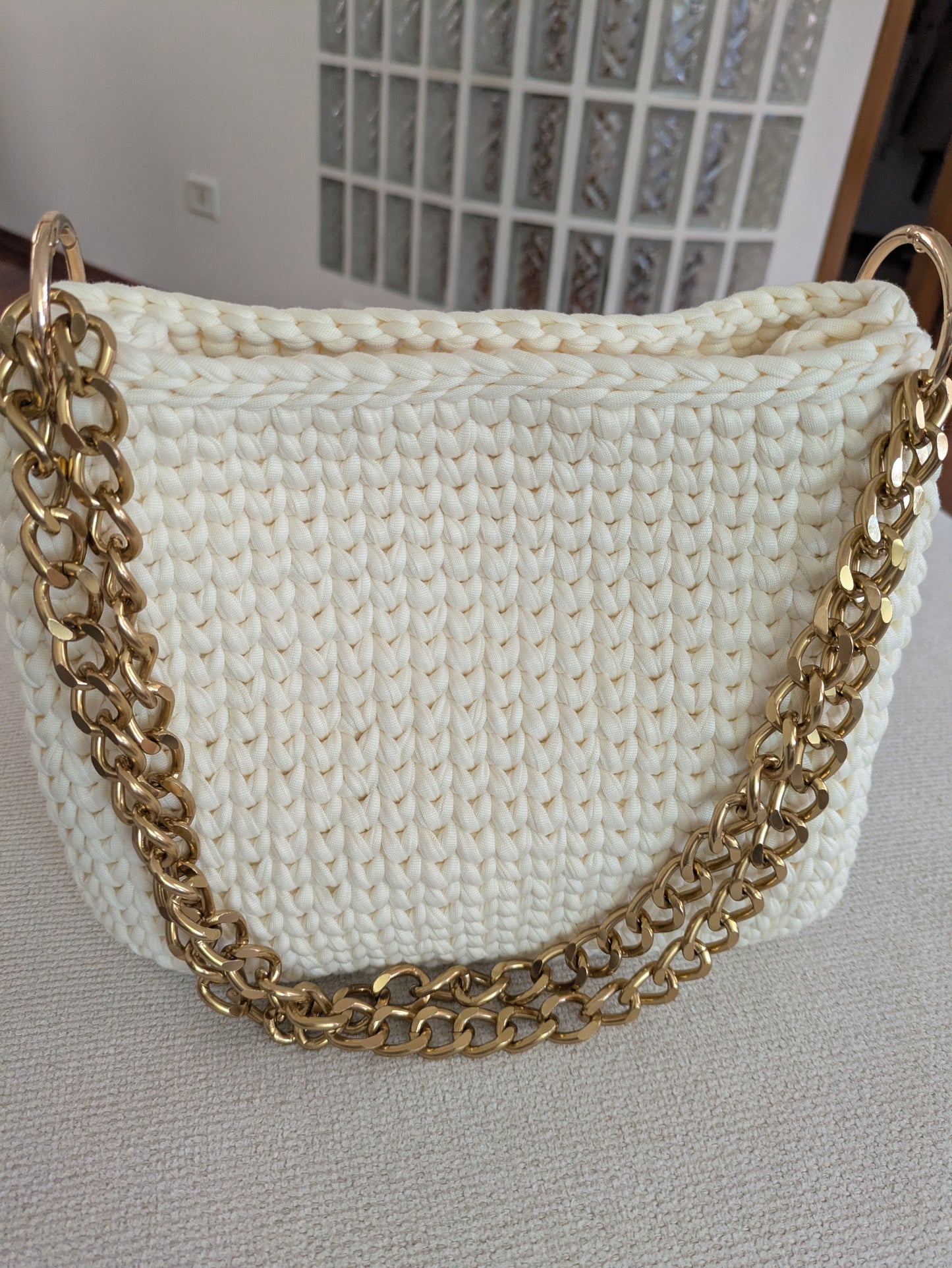 Borsa in fettuccia di lycra